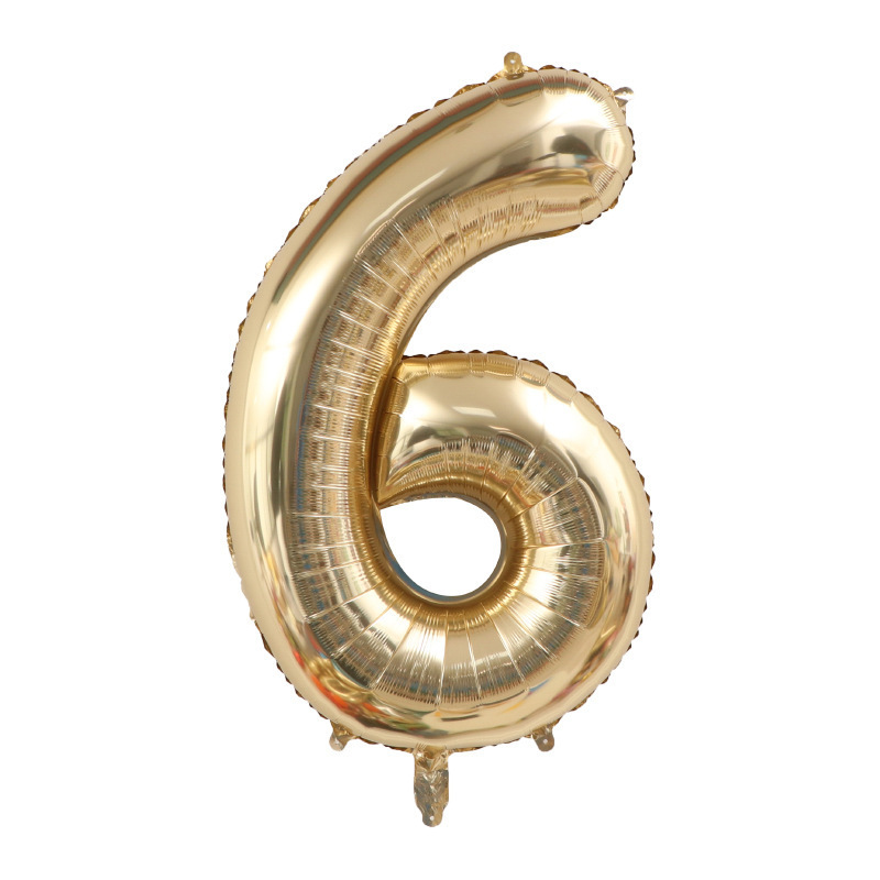 40 inch Gold Number 6