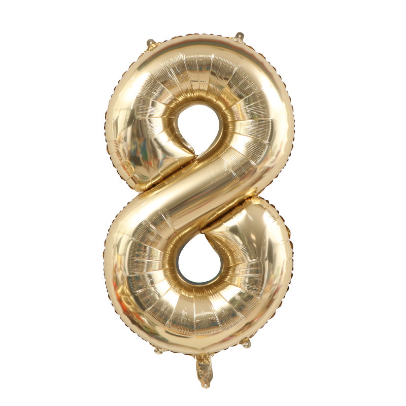40 inch Gold Number 8