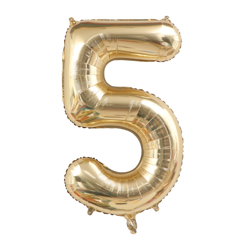 40 inch Gold Number 5