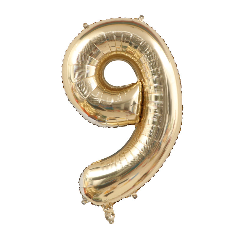 40 inch Gold Number 9