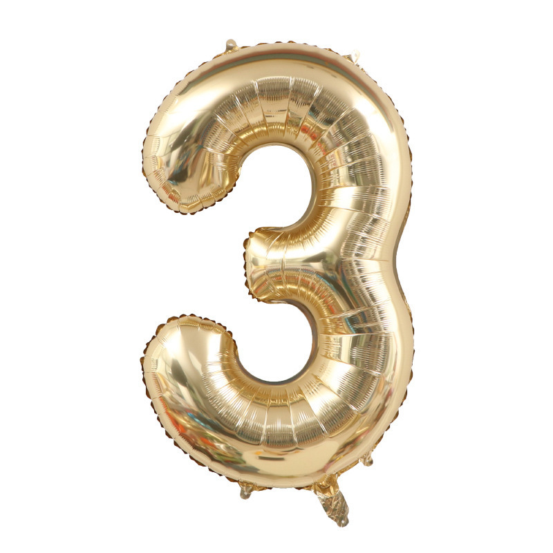 40 inch Gold Number 3